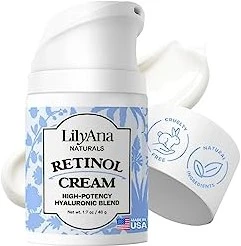 one point seven ounce tub of lilyAna naturals face moisturizer containing rose and pomegranate extracts